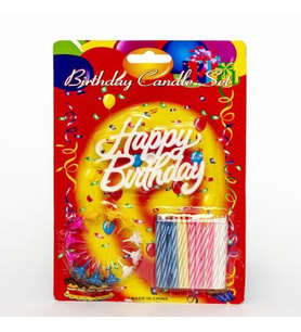 River World Doğum Günü Mumları Happy Birhtday Rengarenk