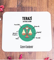 Kişiye Özel Terazi Burcuna Hediye Mouse Pad