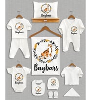 Bebeqon İsme Özel 11'li Organik Hastane Çıkışı Seti