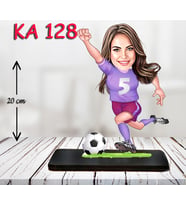 Kişiye Özel Ahşap Biblo - Sporcu Kadın Karikatür Biblo - Sporcu Biblo 7