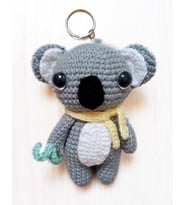 Maskot Koala Amigurumi Anahtarlık Oyuncak