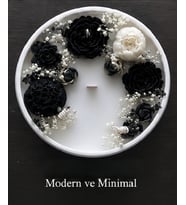 Dekoratif Özel Tasarım Tepsi içinde Kokulu Doğal Soya Mum