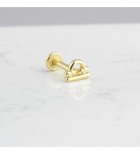 Glorria Altın Terazi Burcu Tragus Piercing