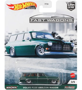 Hot Wheels Premium Fast Wagons Volvo P220 Amazon Wagon - Yeşil - GRJ64 (1/64)