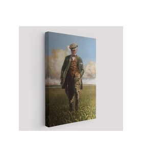 Tarlada Yürüyen Mustafa Kemal Atatürk Duvar Tablosu-6132