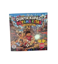 LİLAMOR 22X22 cm DÜNYA KUPASI STICKERLI BOYAMA SETİ 48 SAYFA