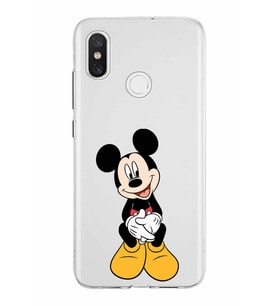 Xiaomi Mi 8 Uyumlu Kapak Mickey Mouse Tasarımlı Şeffaf Silikon Kılıf