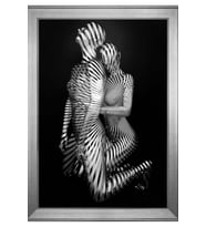 Sevgi Temalı Kanvas Tablo 80 x 110 cm Silver Çerçeve