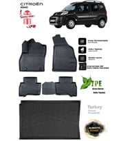 Citroen Nemo 2009 Araca Özel 3D Paspas Ve 3D Bagaj Havuzu