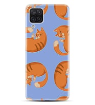 Kılıfland Samsung Galaxy A12 Kılıf Silikon Resimli Kapak Finger Cats Stok 1236