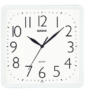 CASIO IQ-06-7DF BEYAZ 24CM KARE DUVAR SAATİ