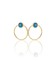 Kadir Jewellery 22 Ayar Altın Kaplama Kadın Halka Küpe -El İşçiliği Ve Hipoalerjenik Küpe