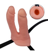 Pretty Love İçi Boş Belden Bağlamalı Strapon Çatal Protez Realistik Penis