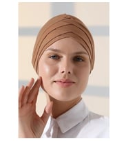 Monalisa Home Şık 3 Bantlı Bone Koyu Krem Renkli