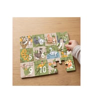 Sayıları Öğreniyorum Tasarımlı 24 Parça Ahşap Çocuk Puzzle MPK0684