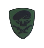 Single Sword Komando Bere-Bıçak Plastik Patch - Peç HAKİ
