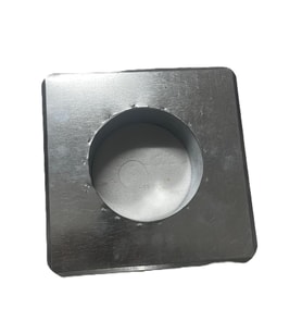 KONTEYNER SOBA BORU ÇIKIŞ ZIVANASI KARE İZOCAMSIZ 13CM (20X20)
