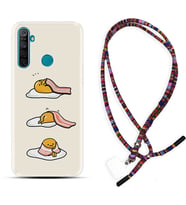 Realme 5i 5 Pro 6i 7 Pro 8 Kılıf Boyun Asklı Rasta Silikon Sweety Egg 1322