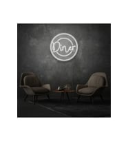 Restoranlara Özel Diner Yazılı Neon Tabela