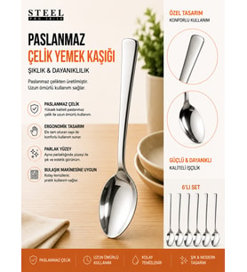 KISMET EGE YEMEK KAŞIĞI 6`LI