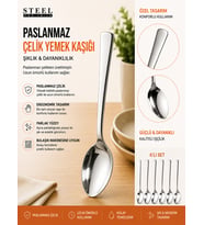 KISMET EGE YEMEK KAŞIĞI 6`LI