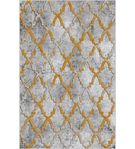 Eliana Home Baskılı, Yıkanabilir Kaymaz Taban Salon Halısı LNA0643 100x150 cm (Kahverengi)