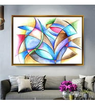Altın Çerçeveli dekoratif tablo a1989 (Gold)