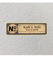 Kişiye Özel MDF Kapı İsimliği 3696