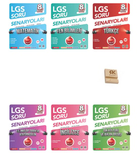 Nartest LGS 8. Sınıf Tüm Dersler Çıkmış Sorular ve LGS Tarzı Soru Senaryoları 6lı Set Telefon Standı