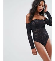 Brandpanty Jennifer Kadın Siyah Çiçek Desenli Düşük Omuz Çıtçıtlı Büstiyer (STD)