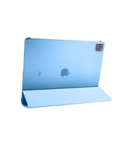 Apple iPad Pro 12.9 2021 (5.Nesil) Uyumlu Zore Smart Cover Standlı 1-1 Kılıf (Mavi)