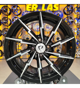 4 Adet BK-5033 6.5*15 4*100 ET35 73.1 BLCAK MACK JANT (Takım)