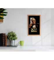 BK Home Godfather Baba Tasarımlı Dekoratif Retro Ahşap Tablo-4