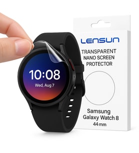 Lensun Şeffaf Nano Ekran Koruma Samsung Uyumlu Galaxy Watch 8 44mm