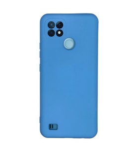 Realme C21 Kılıf Nano İçi Kadife Silikon - Mavi