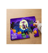 Halloween - Cadılar Bayramı Tasarımlı 24 Parça Ahşap Çocuk Puzzle MPK0614