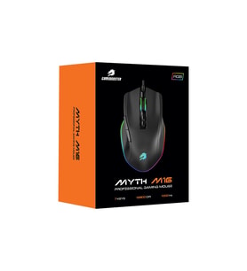 GAMEBOOSTER M16 Myth RGB Aydınlatmalı Siyah Profesyonel Gaming Mouse