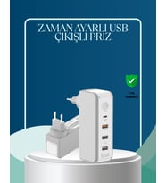 30w Type C Şarj Cihazı Zamanlayıcılı Çok Portlu Tasarım