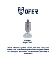 Ofer sürme kapılar için GÜVENLİKLİ emniyet kilidi YENİ TİP