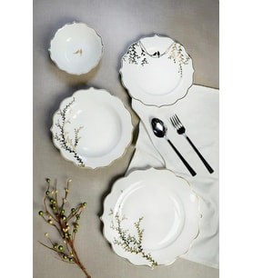 Paçi Yemek Takımı 24 Parça Bone Chine Flora