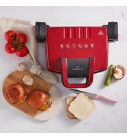 Karaca Future Granit Kırmızı Izgara ve Tost Makinesi 1800W