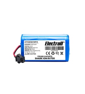 Shark Ion Rv700 Uyumlu Batarya (YÜKSEK KAPASİTE) 3200mah Pil Robot Süpürge Batarya Değişimi