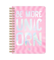 Utopia Spiralli Defter Çizgili Unicorn 17x24 cm (Pembe)