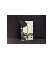 1953 yılında postadan geçmiş Fransa Kartpostal çeşmeler ve Dikilitaş ile Place de la Concorde'un