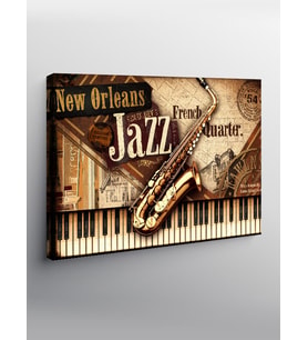 Kanvas Tablo New Orleans Caz