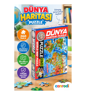 7375 Dünya Kültür Haritası Puzzle -canrodi