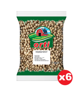 Orti Koçbaşı Nohut 1 Kg. x 6 Adet