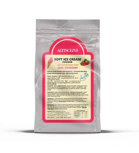 Altıncezve Soft Dondurma Tozu Çilekli 1.300 Gr - 5L (Süt)