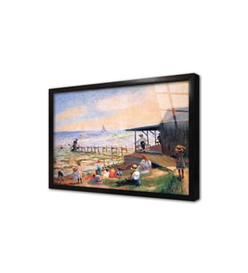 Beach Side Çerçeveli Cam Tablo
