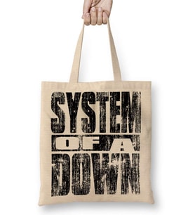 Sistem of a Down Bez Çanta Uzun Saplı